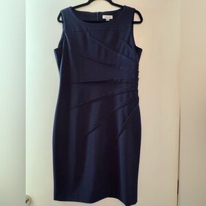 Calvin Klein Navy Blue Sleeveless Dress